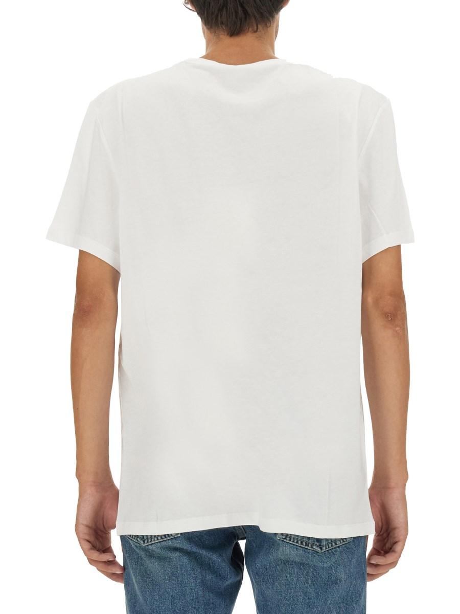 ALEXANDER McQUEEN T-SHIRT IN JERSEY DI COTONE CON STAMPA SKULL