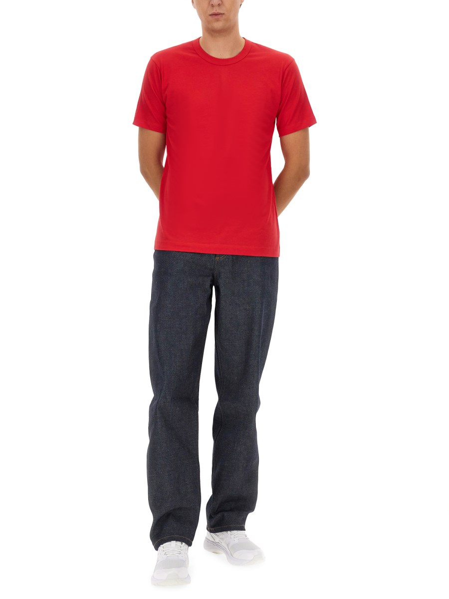 COMME DES GARCONS SHIRT T-SHIRT IN JERSEY DI COTONE