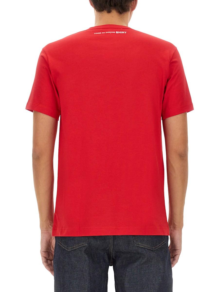 COMME DES GARCONS SHIRT T-SHIRT IN JERSEY DI COTONE