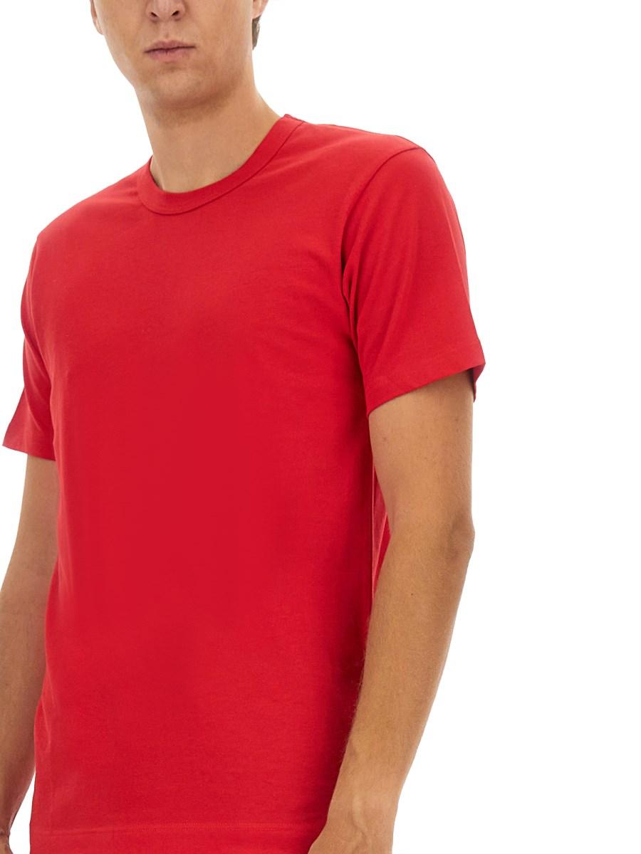 COMME DES GARCONS SHIRT T-SHIRT IN JERSEY DI COTONE