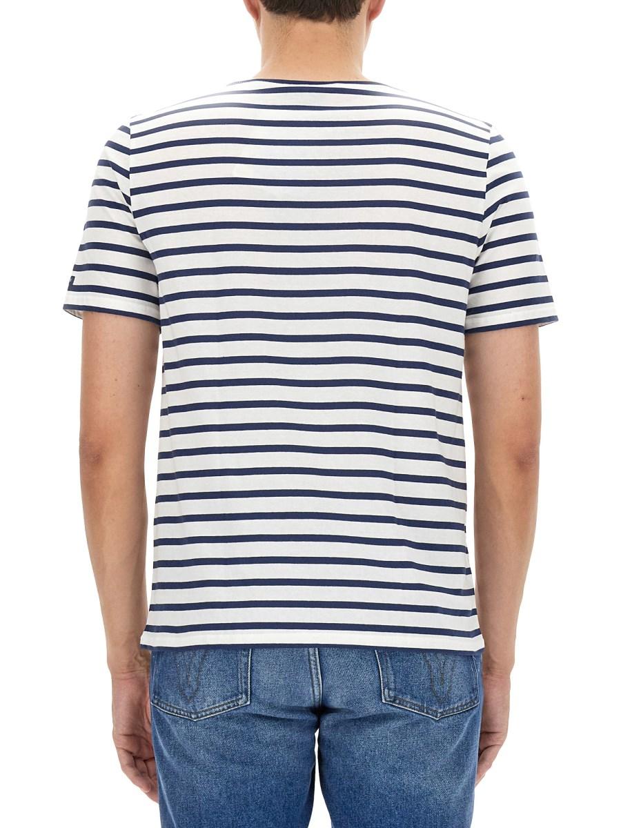 SAINT JAMES T-SHIRT LEVANT MODERN IN COTONE CON MOTIVO RIGATO