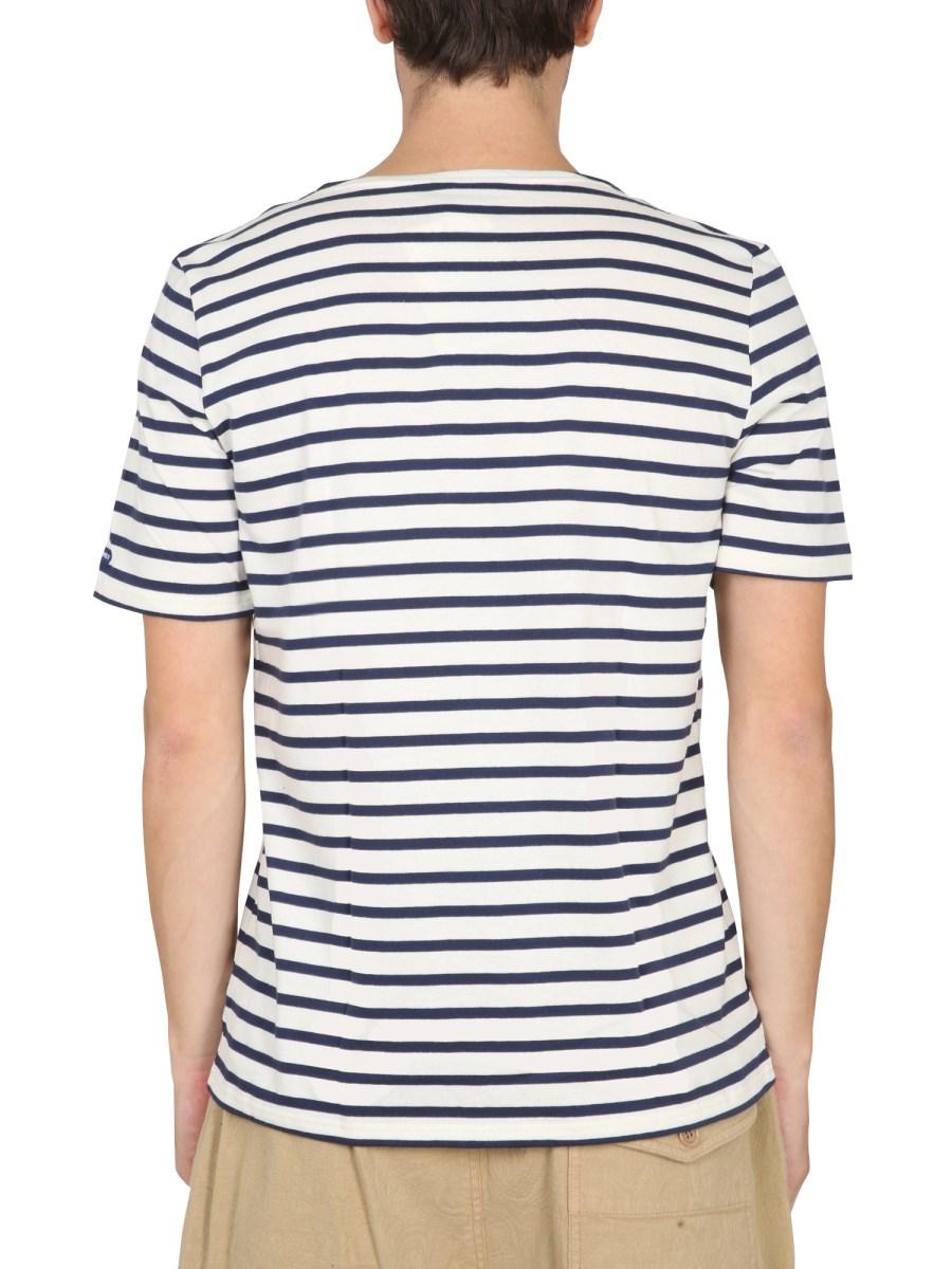 SAINT JAMES T-SHIRT "LEVANT MODERN" IN COTONE CON MOTIVO RIGATO