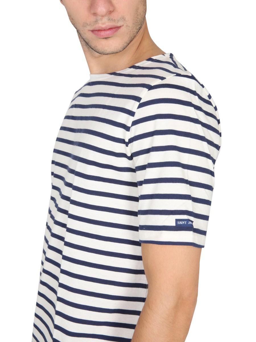 SAINT JAMES T-SHIRT "LEVANT MODERN" IN COTONE CON MOTIVO RIGATO