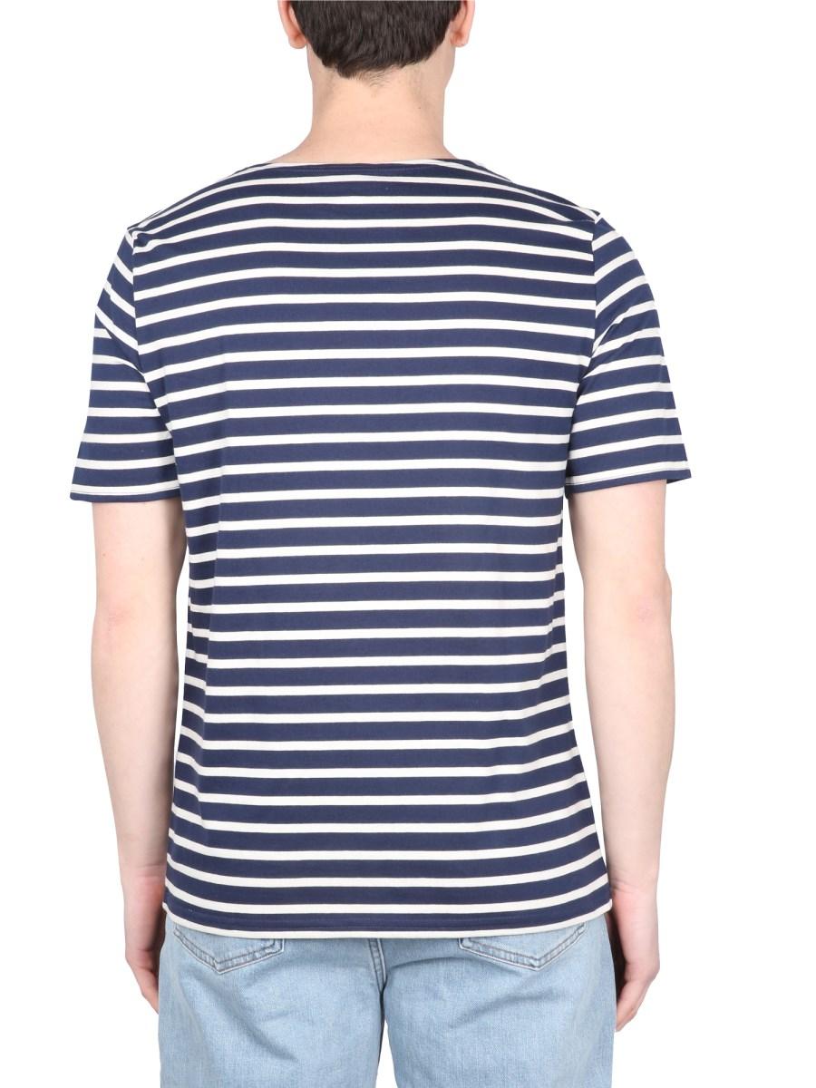 SAINT JAMES T-SHIRT "LEVANT MODERN" IN COTONE CON MOTIVO RIGATO