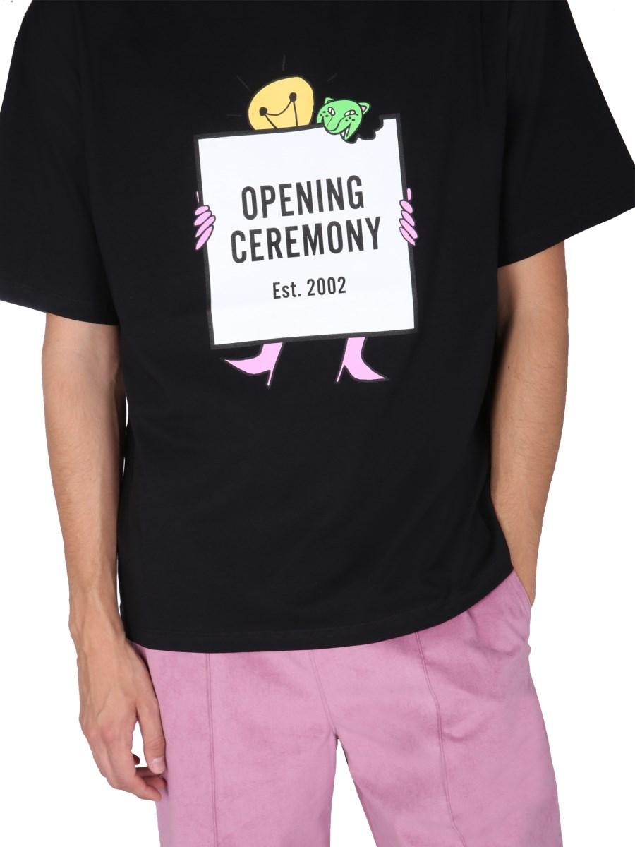 OPENING CEREMONY T-SHIRT "LIGHT BULB" IN JERSEY DI COTONE
