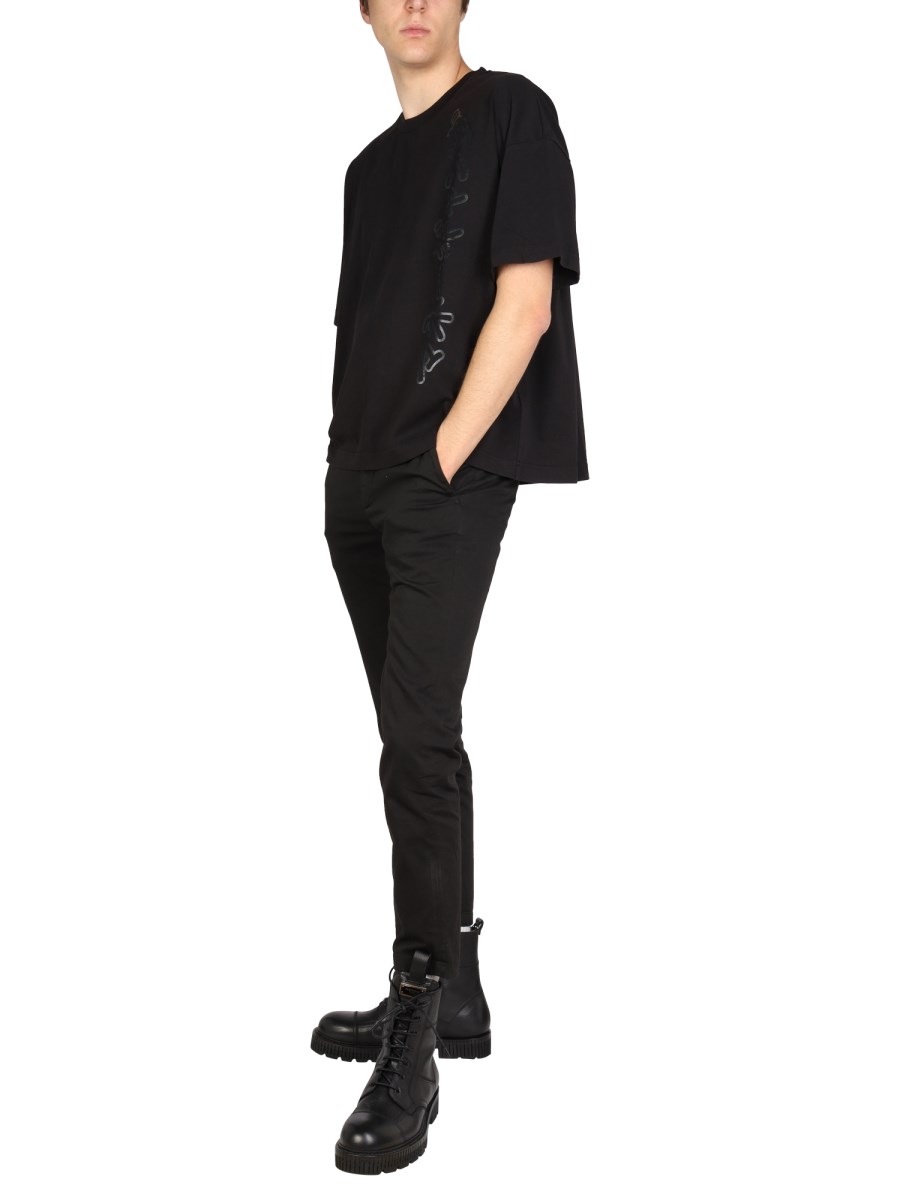 TATRAS X SFERA EBBASTA T-SHIRT LINSTE OVERSIZE FIT IN COTONE CON LOGO