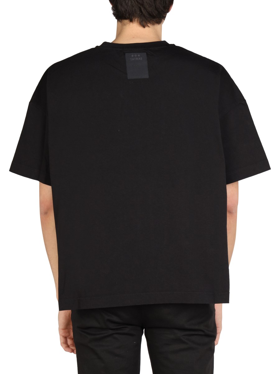 TATRAS X SFERA EBBASTA T-SHIRT LINSTE OVERSIZE FIT IN COTONE CON LOGO