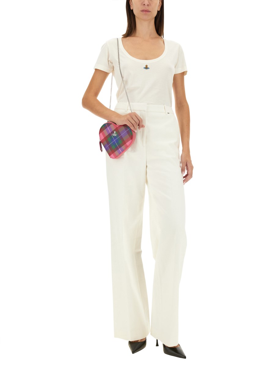 VIVIENNE WESTWOOD T-SHIRT LOLLO IN JERSEY DI COTONE