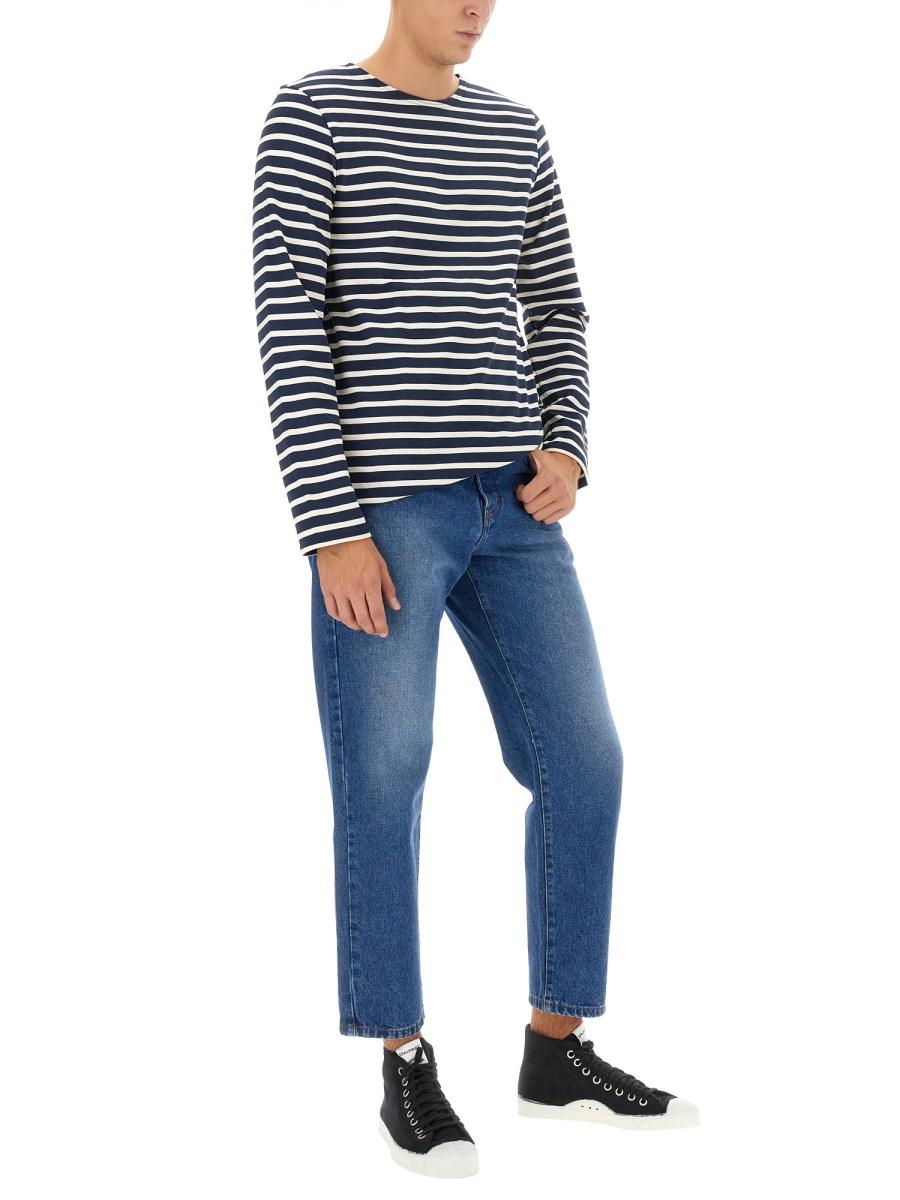 SAINT JAMES T-SHIRT MERIDIEN MODERNE IN JERSEY DI COTONE