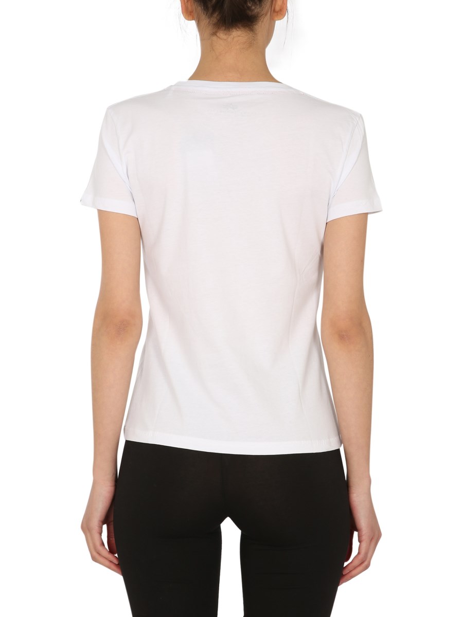 ALPHA INDUSTRIES T-SHIRT NASA IN JERSEY DI COTONE CON STAMPA LAMINATA