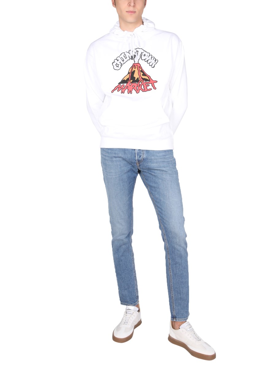 MARKET T-SHIRT "NATURE IS THE BEST MEDICINE" IN JERSEY DI COTONE