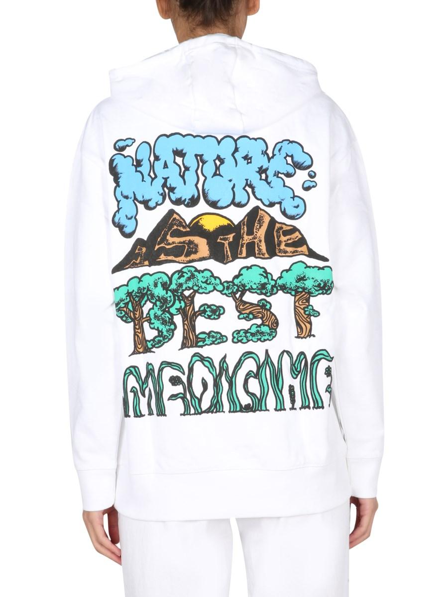 MARKET T-SHIRT "NATURE IS THE BEST MEDICINE" IN JERSEY DI COTONE