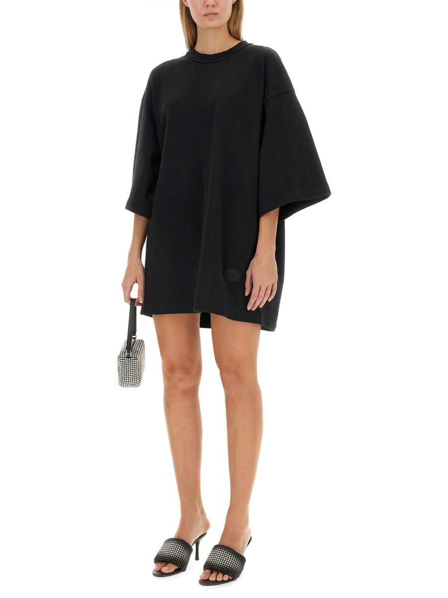 ALEXANDERWANG.T T-SHIRT OVERSIZE FIT IN JERSEY DI COTONE