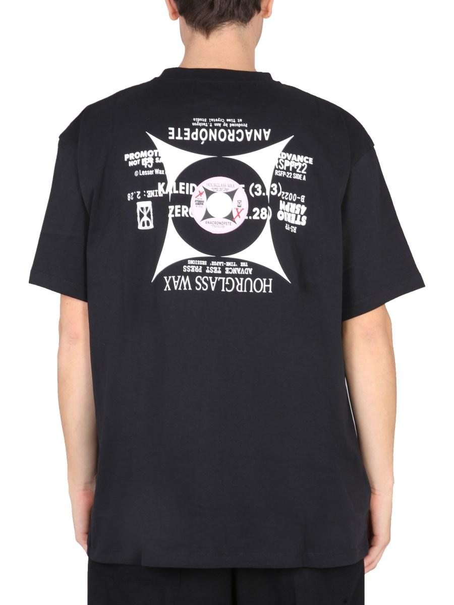 FRED PERRY X RAF SIMONS T-SHIRT OVERSIZE IN COTONE CON LOGO
