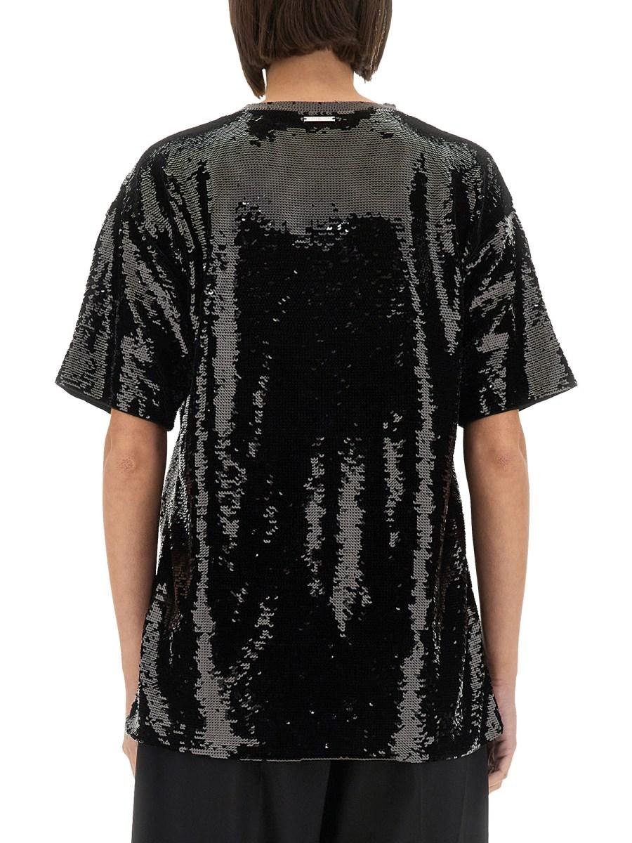 MICHAEL BY MICHAEL KORS T-SHIRT OVERSIZE IN JERSEY CON PAILLETTES