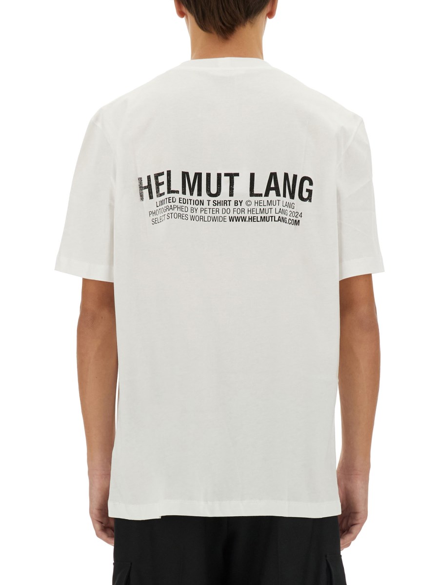 HELMUT LANG T-SHIRT POSTCARD SKYLINE IN JERSEY DI COTONE