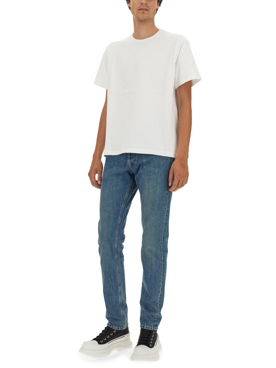 ALEXANDER McQUEEN T-SHIRT REGULAR FIT IN JERSEY DI COTONE