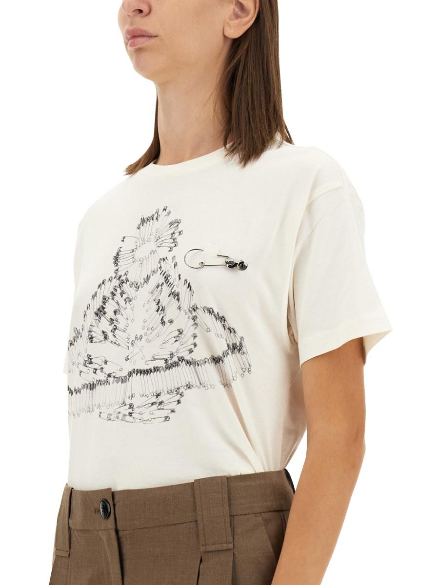 VIVIENNE WESTWOOD T-SHIRT SAFETY PIN IN JERSEY DI COTONE