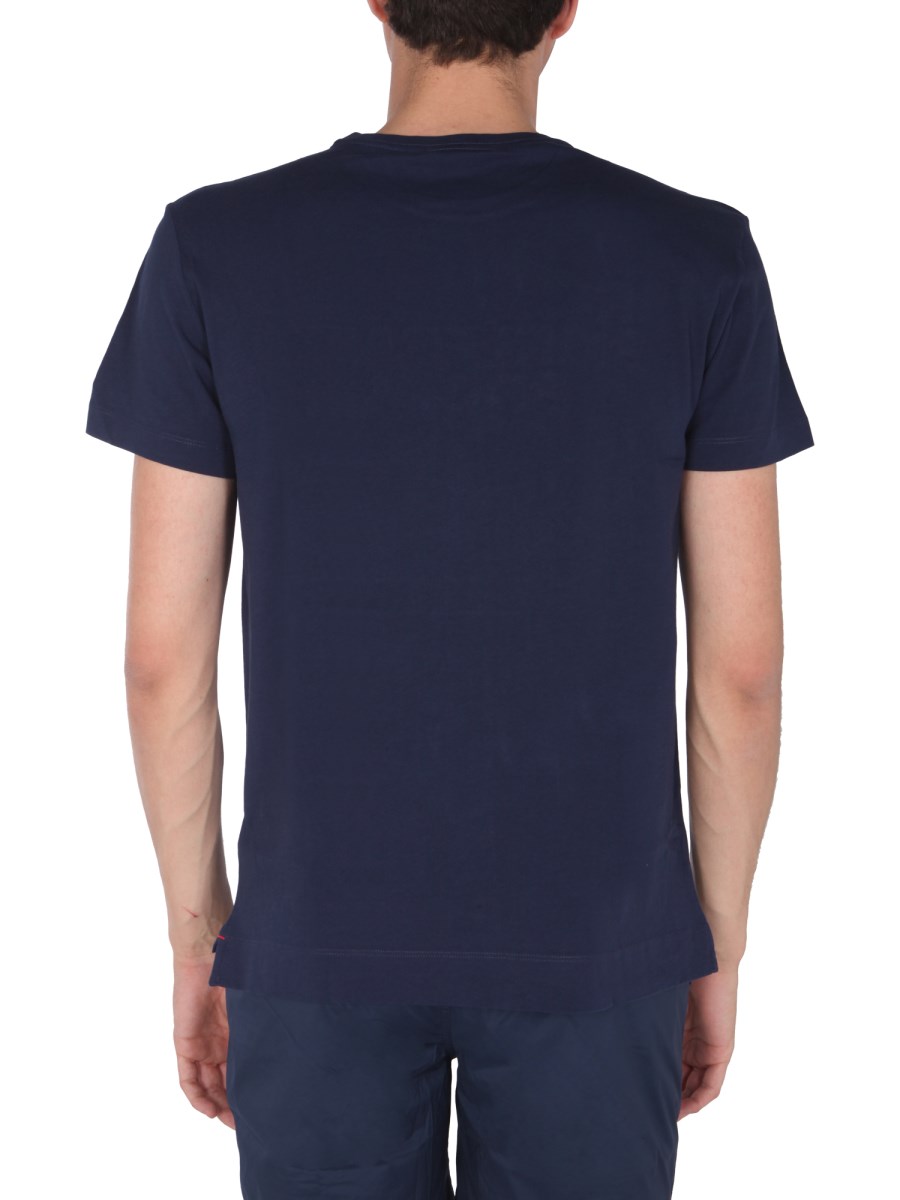 ORLEBAR BROWN T-SHIRT SAMMY OB TOWELLING IN JERSEY DI COTONE CON LOGO IN SPUGNA