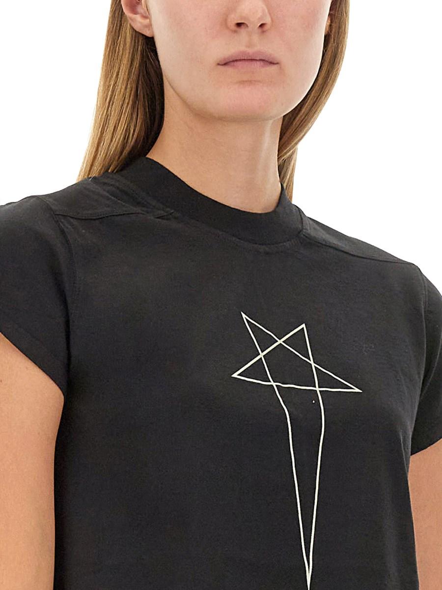 RICK OWENS DRKSHDW T-SHIRT SMALL LEVEL T IN JERSEY DI COTONE