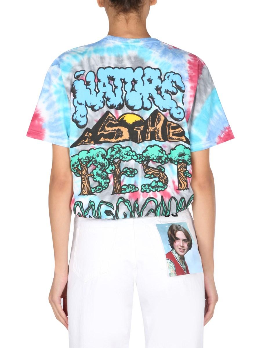 MARKET T-SHIRT "THE NATURE IS THE BEST MEDICINE" IN JERSEY DI COTONE