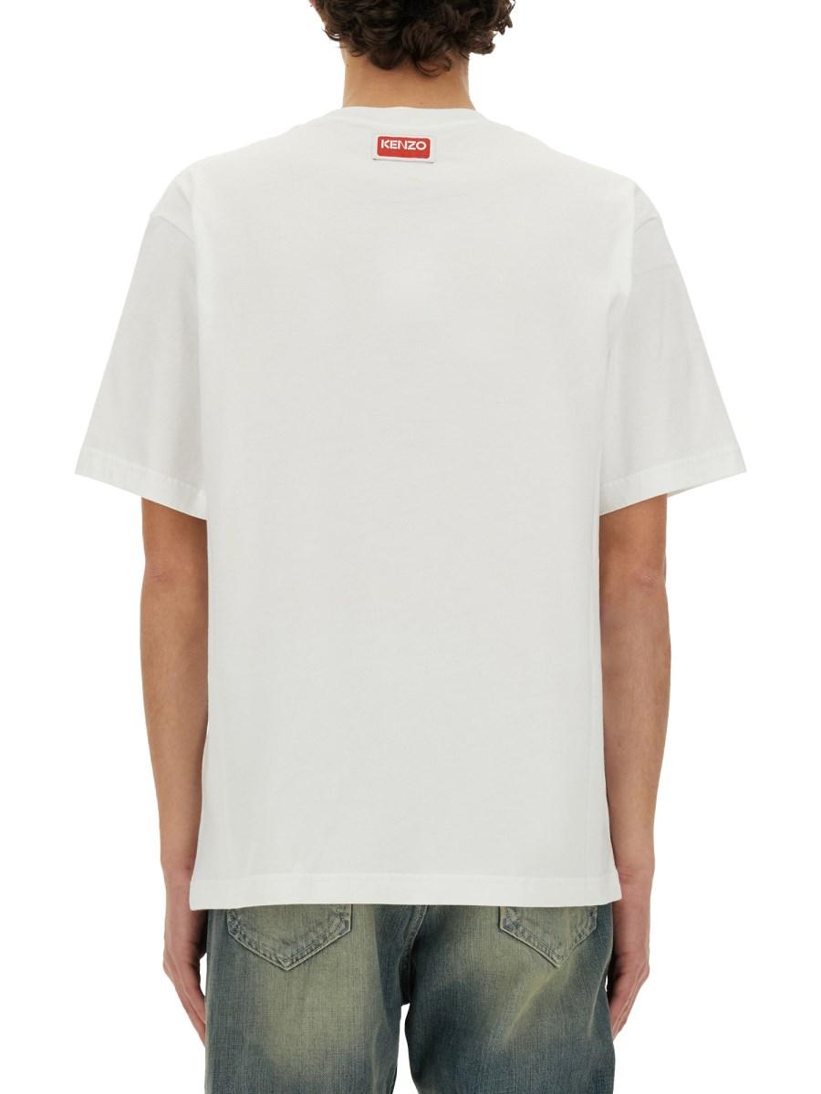 KENZO T-SHIRT TIGER VARSITY CLASSIC IN JERSEY DI COTONE