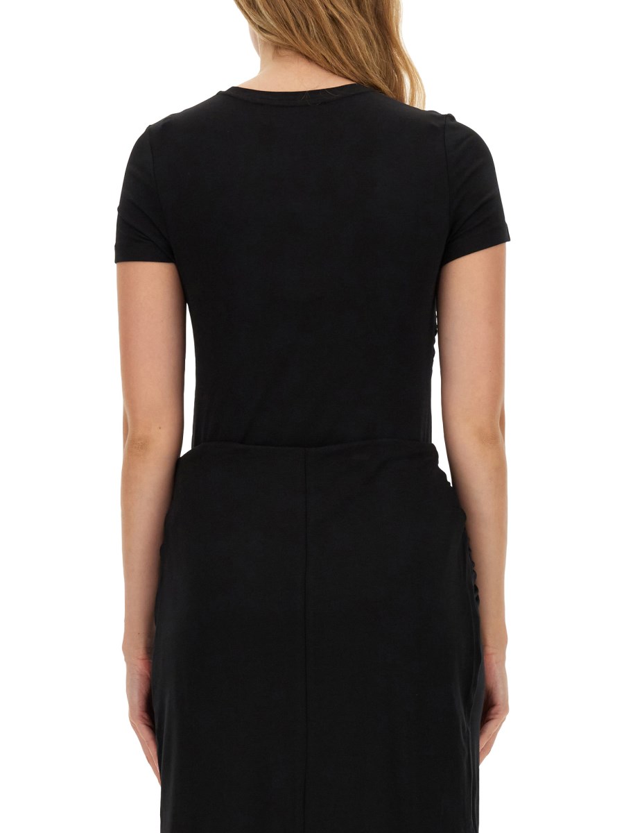 ROTATE BIRGER CHRISTENSEN T-SHIRT TWISTED IN COTONE