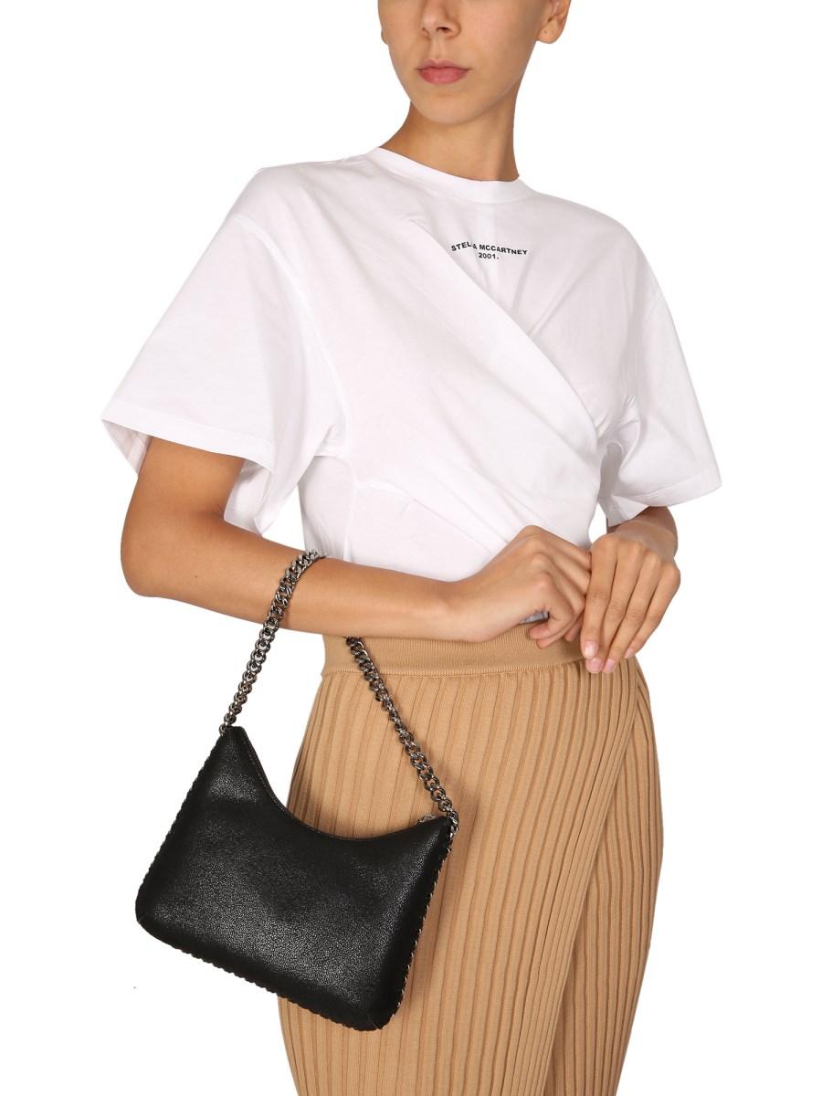 STELLA McCARTNEY T-SHIRT TWISTED IN JERSEY DI COTONE
