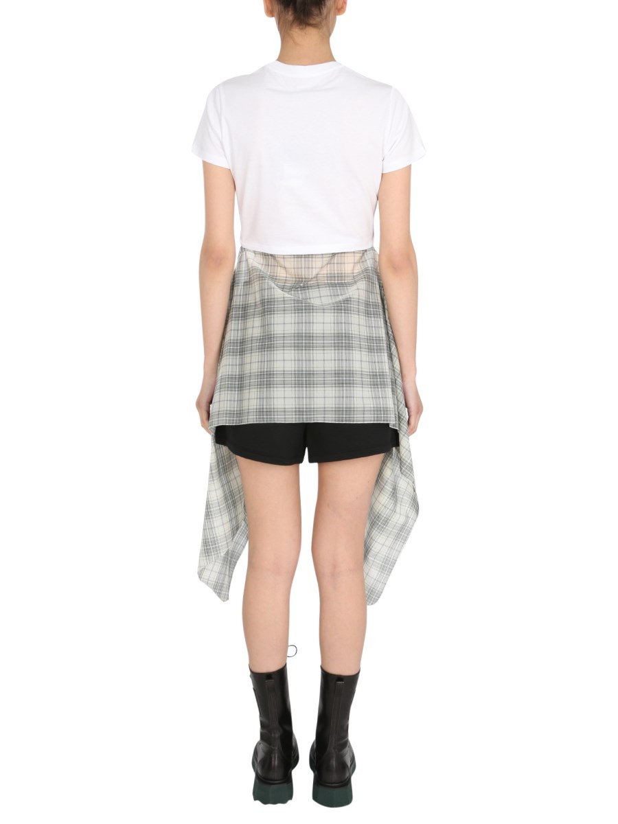 OPENING CEREMONY T-SHIRT WORD TORCH HYBRID IN JERSEY DI COTONE