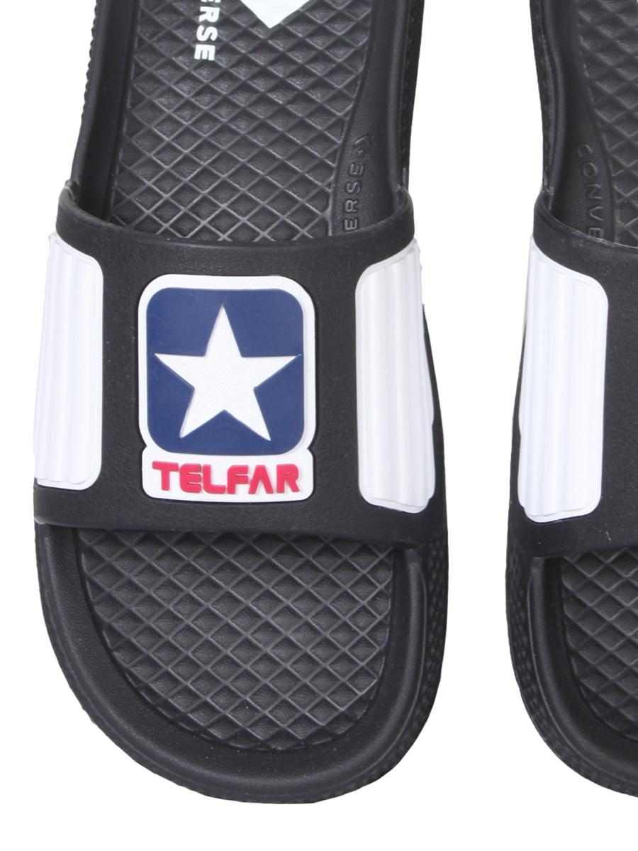 TELFAR X CONVERSE SANDALO SLIDE IN GOMMA CON LOGO