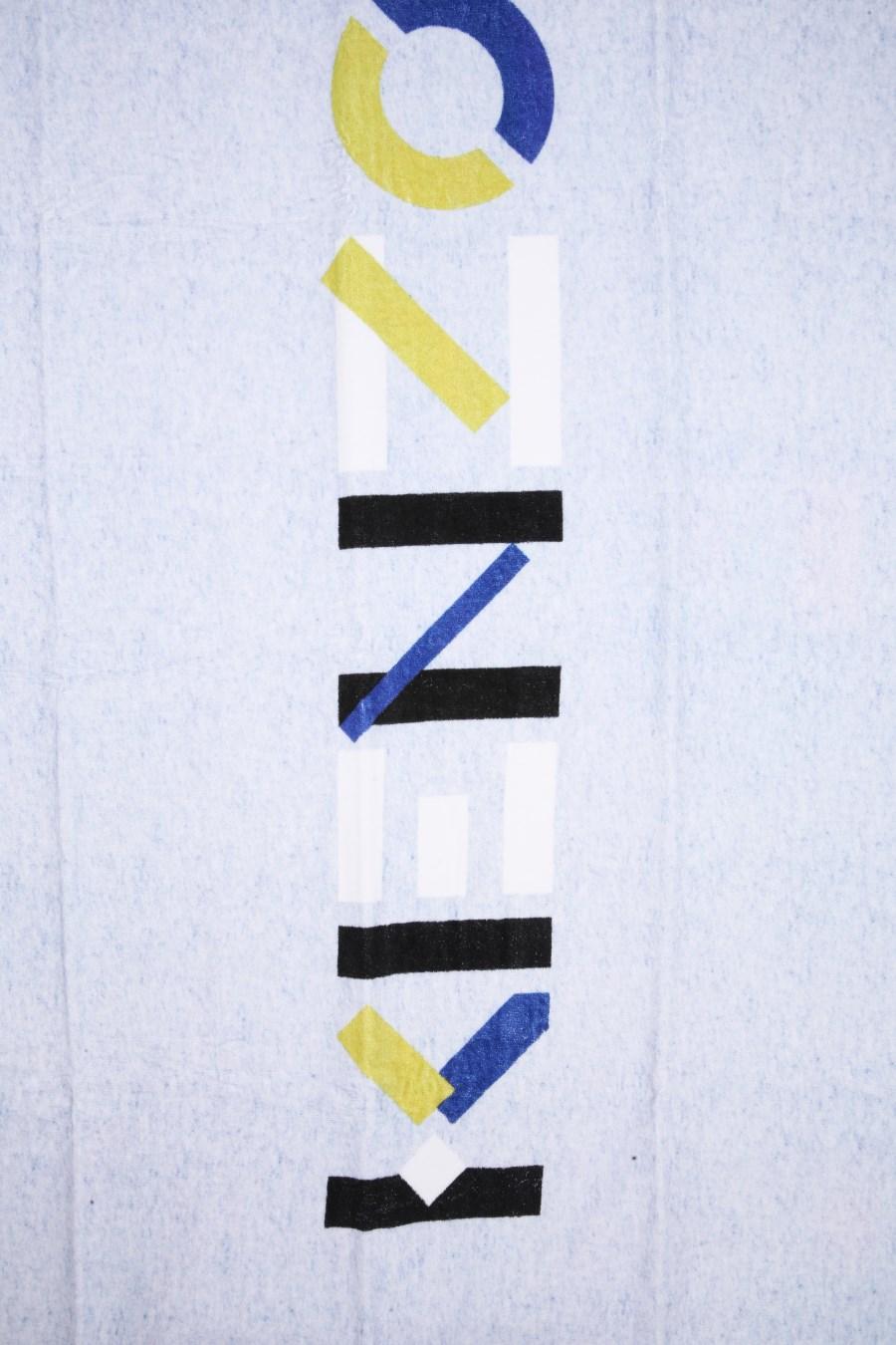 KENZO TELO DA MARE IN SPUGNA DI COTONE CON LOGO COLOR BLOCK