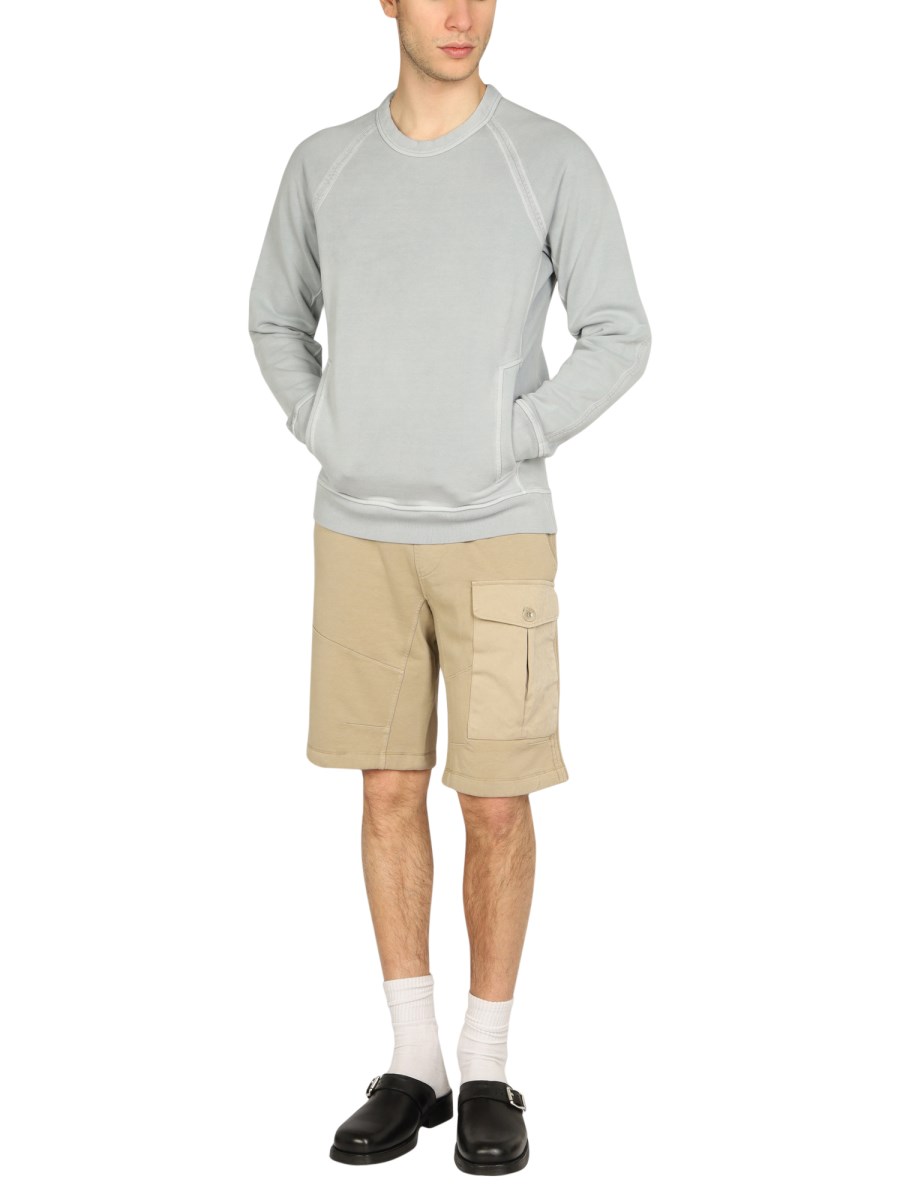 TEN C FELPA IN COTONE CON LOGO
