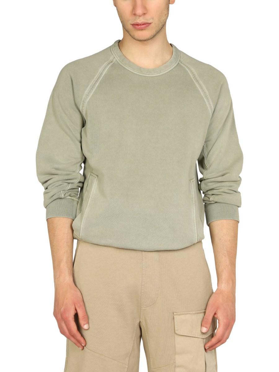 TEN C FELPA IN COTONE CON LOGO