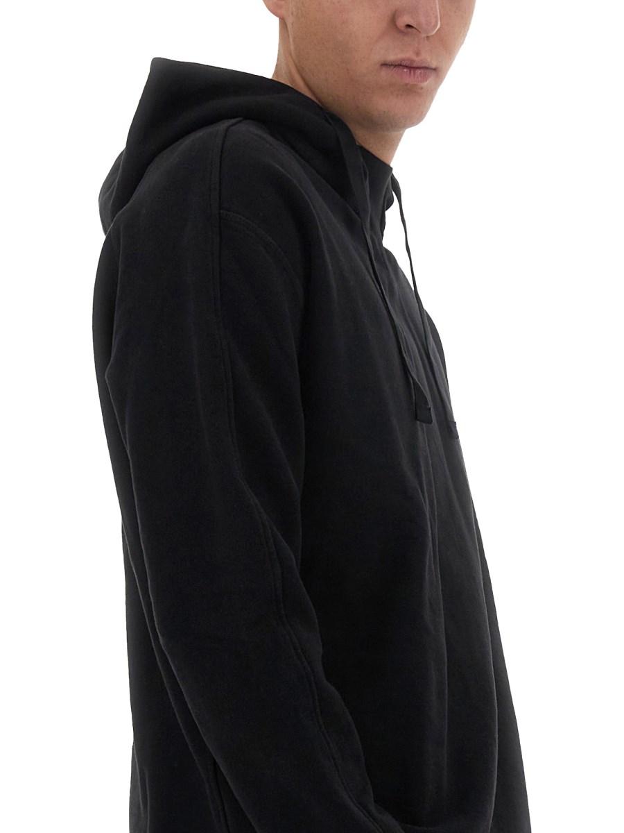 TEN C FELPA IN COTONE CON LOGO