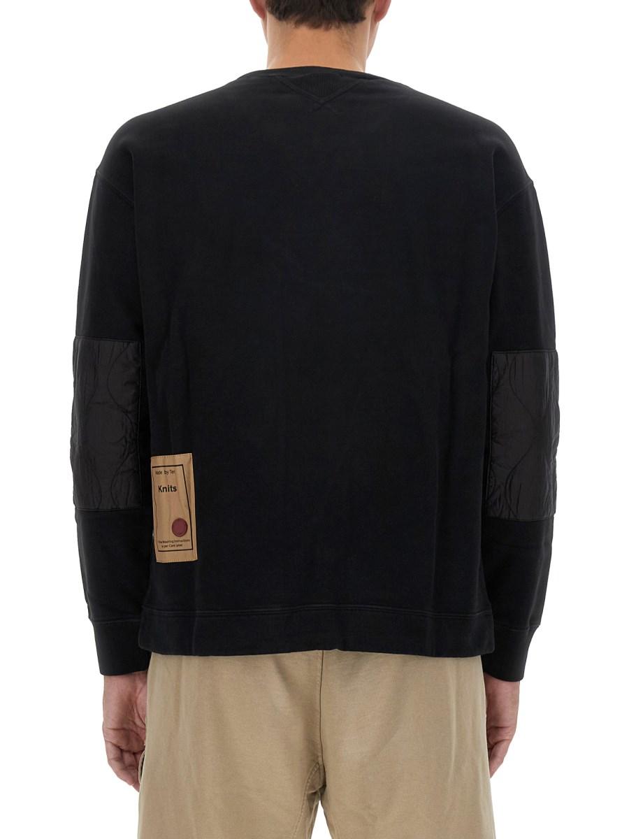 TEN C FELPA IN COTONE CON LOGO