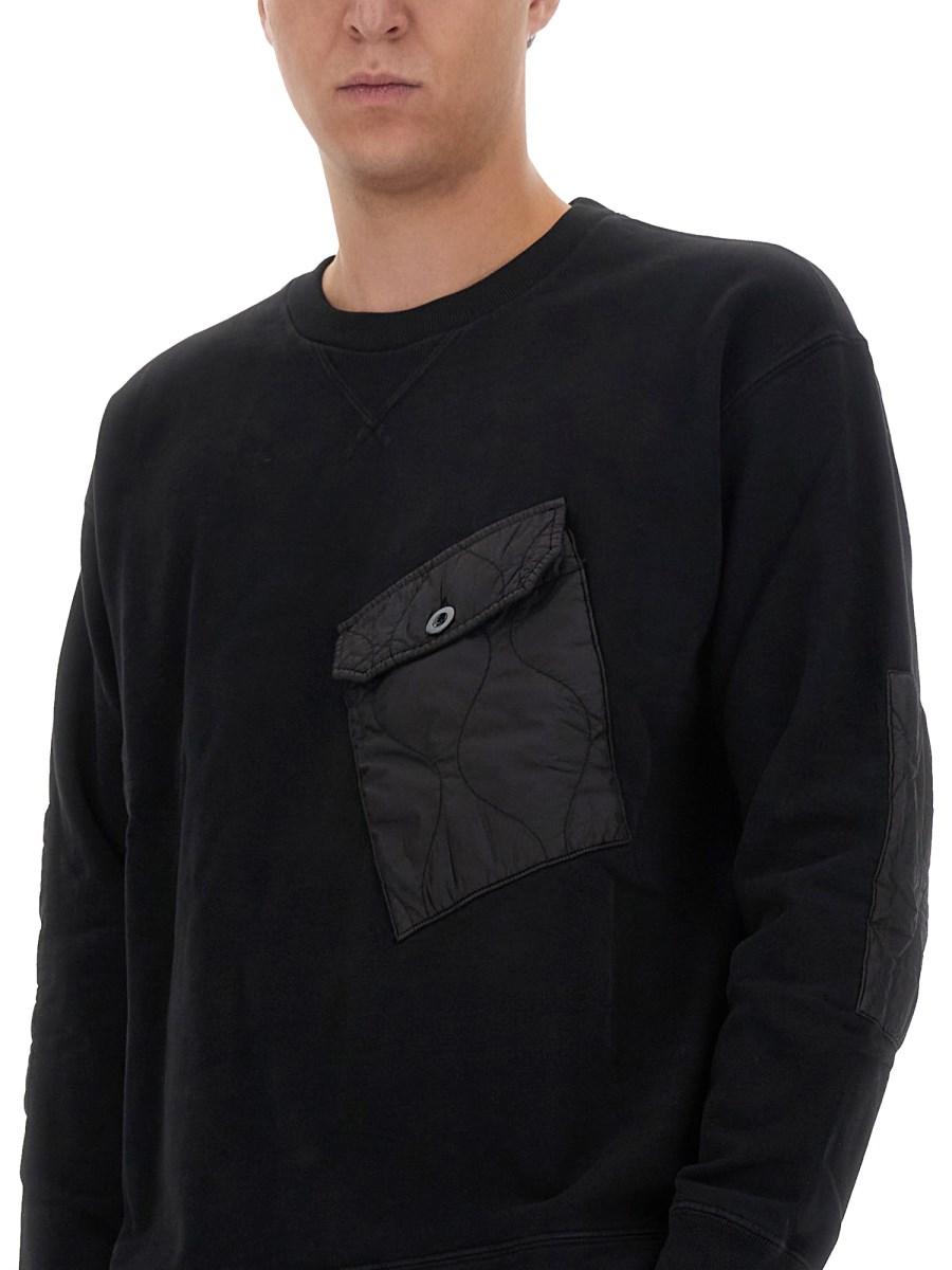 TEN C FELPA IN COTONE CON LOGO