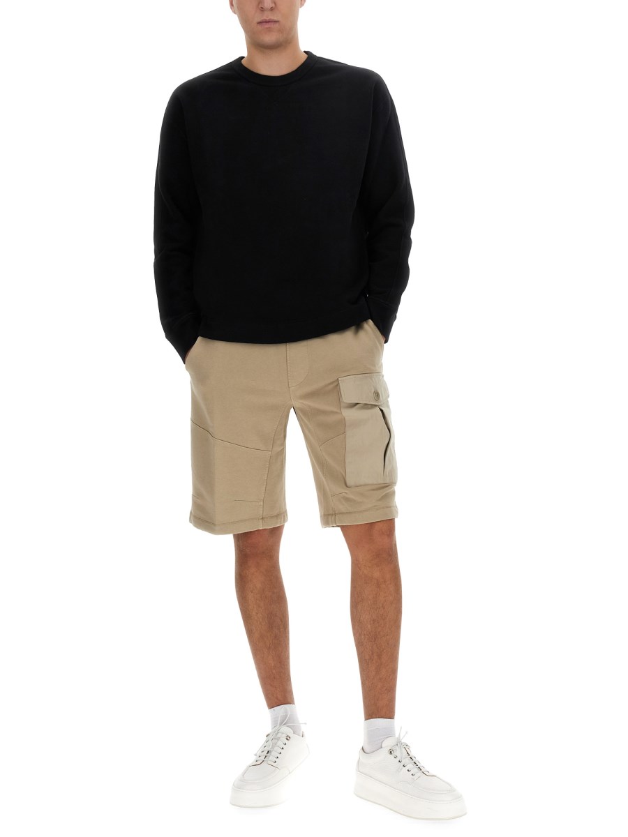TEN C FELPA IN COTONE CON LOGO