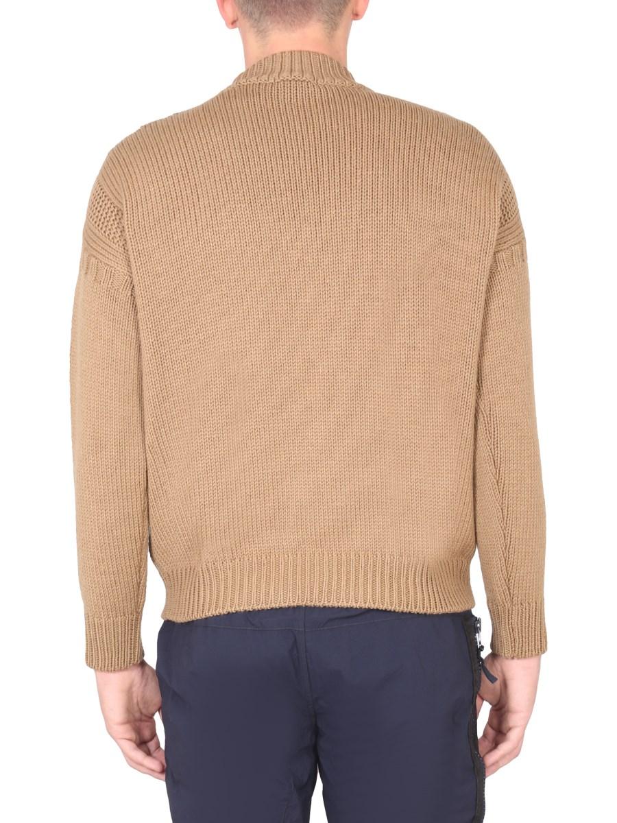 TEN C MAGLIA A COLLO ALTO IN COTONE