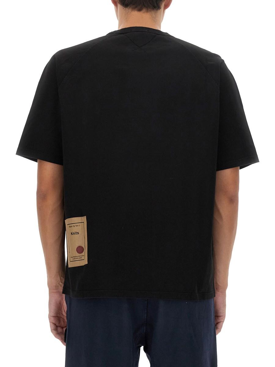 TEN C T-SHIRT IN JERSEY DI COTONE CON LOGO