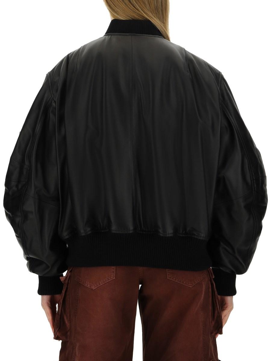 THE ATTICO BOMBER "ANJA" IN PELLE