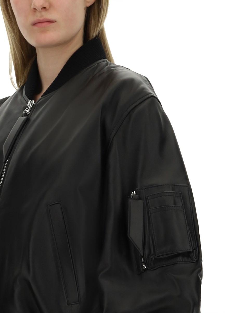 THE ATTICO BOMBER "ANJA" IN PELLE