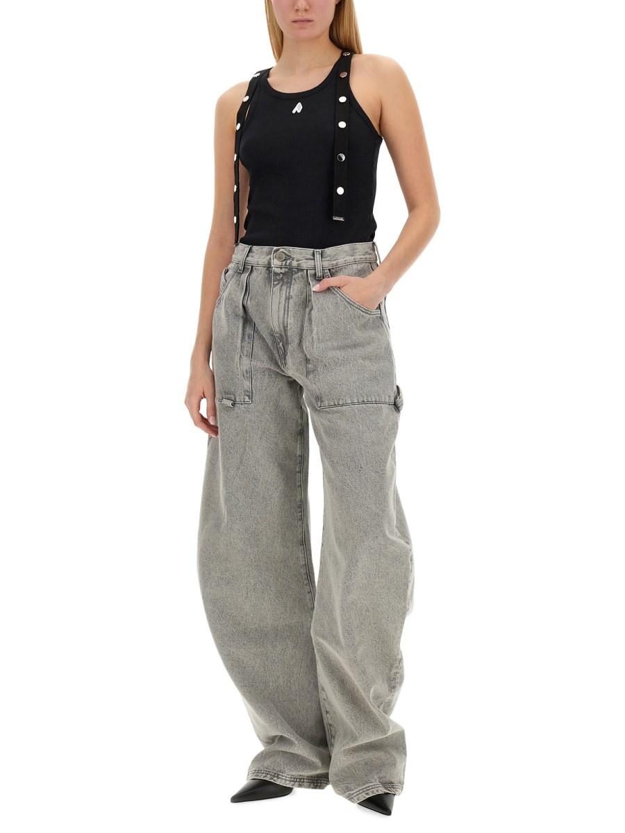 THE ATTICO CANOTTA IN JERSEY A COSTINA