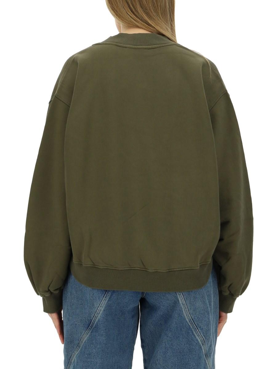 THE ATTICO FELPA IN COTONE CON LOGO
