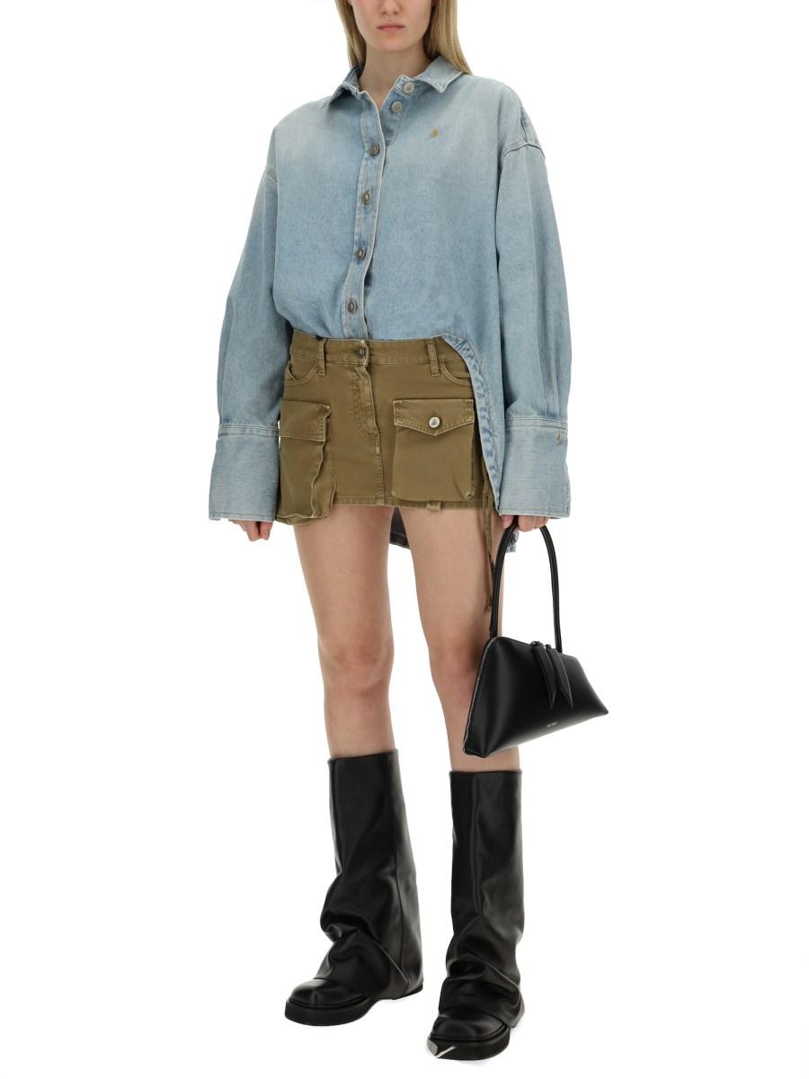 THE ATTICO GIACCA IN DENIM DI COTONE