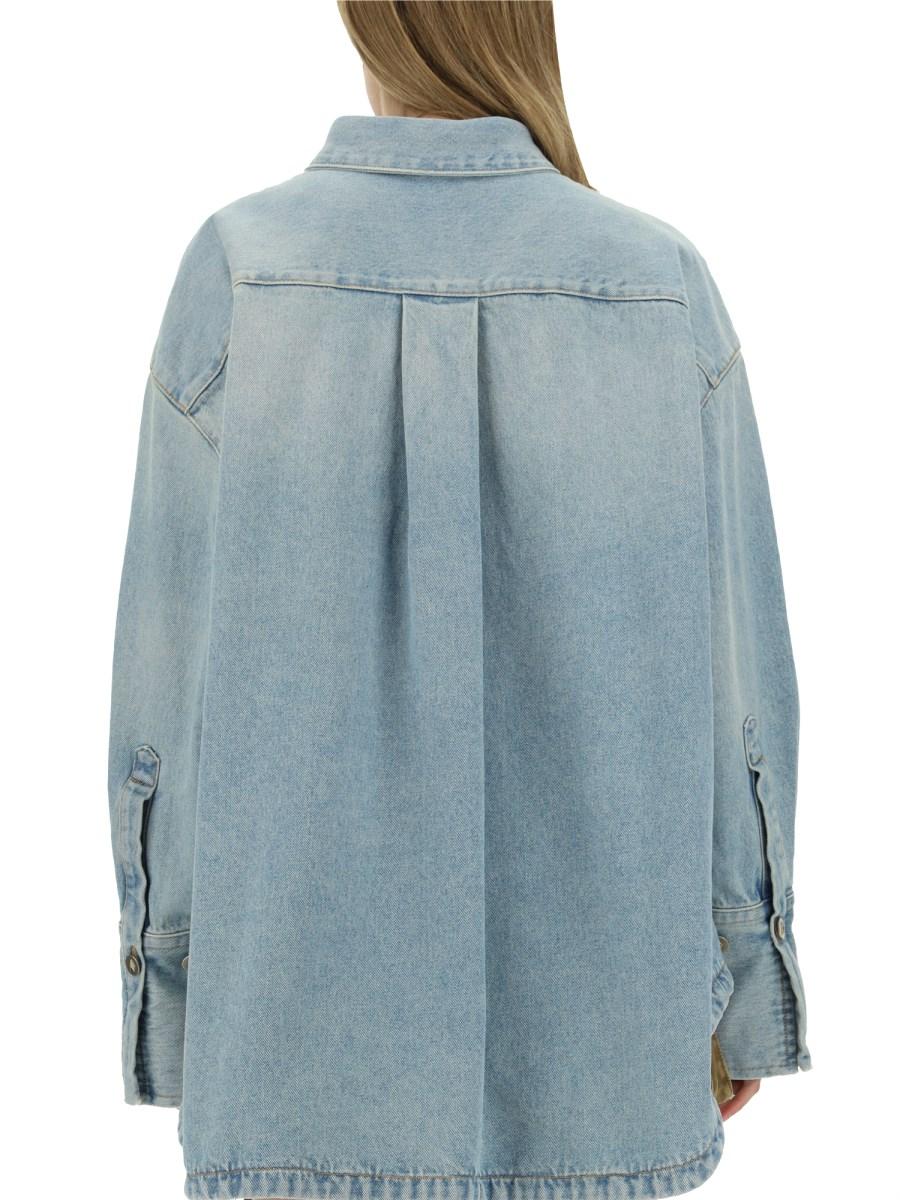 THE ATTICO GIACCA IN DENIM DI COTONE