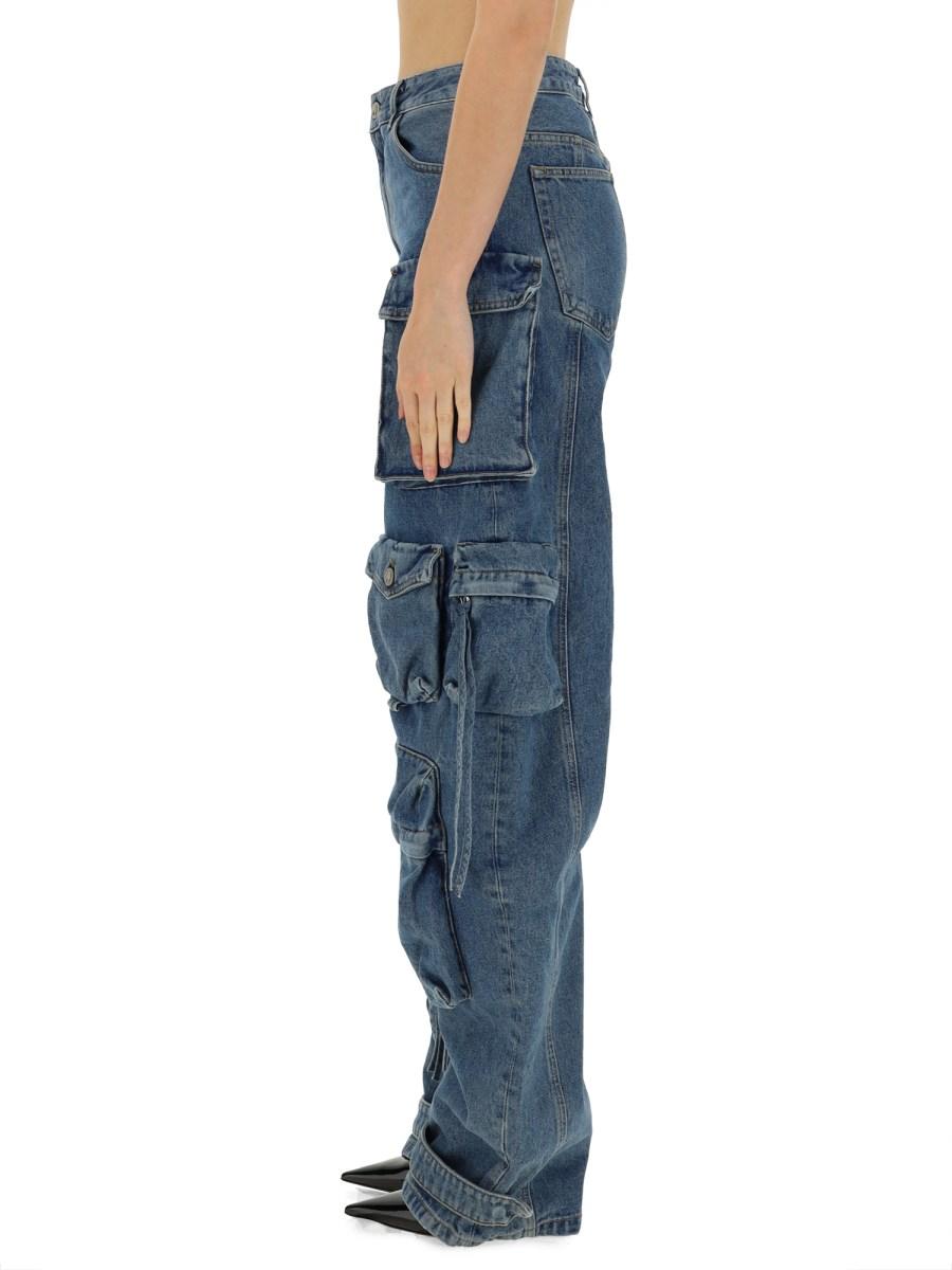 THE ATTICO JEANS FERN IN DENIM DI COTONE