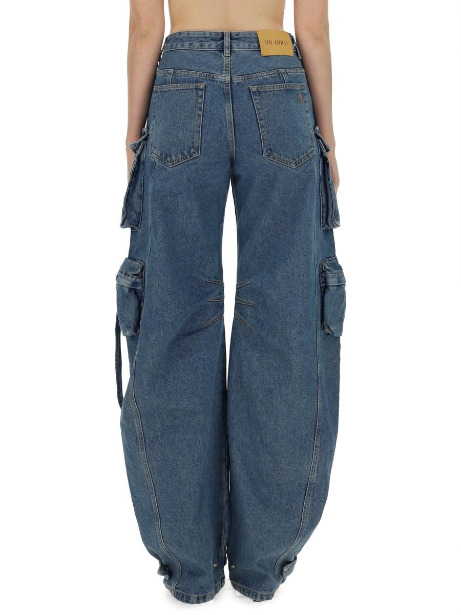 THE ATTICO JEANS FERN IN DENIM DI COTONE