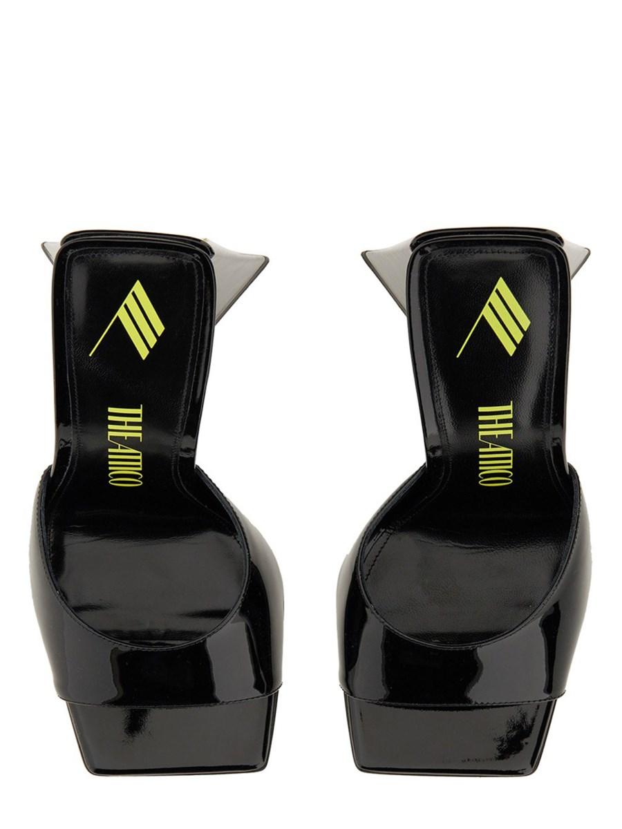 THE ATTICO MULE DEVON IN PELLE VERNICE