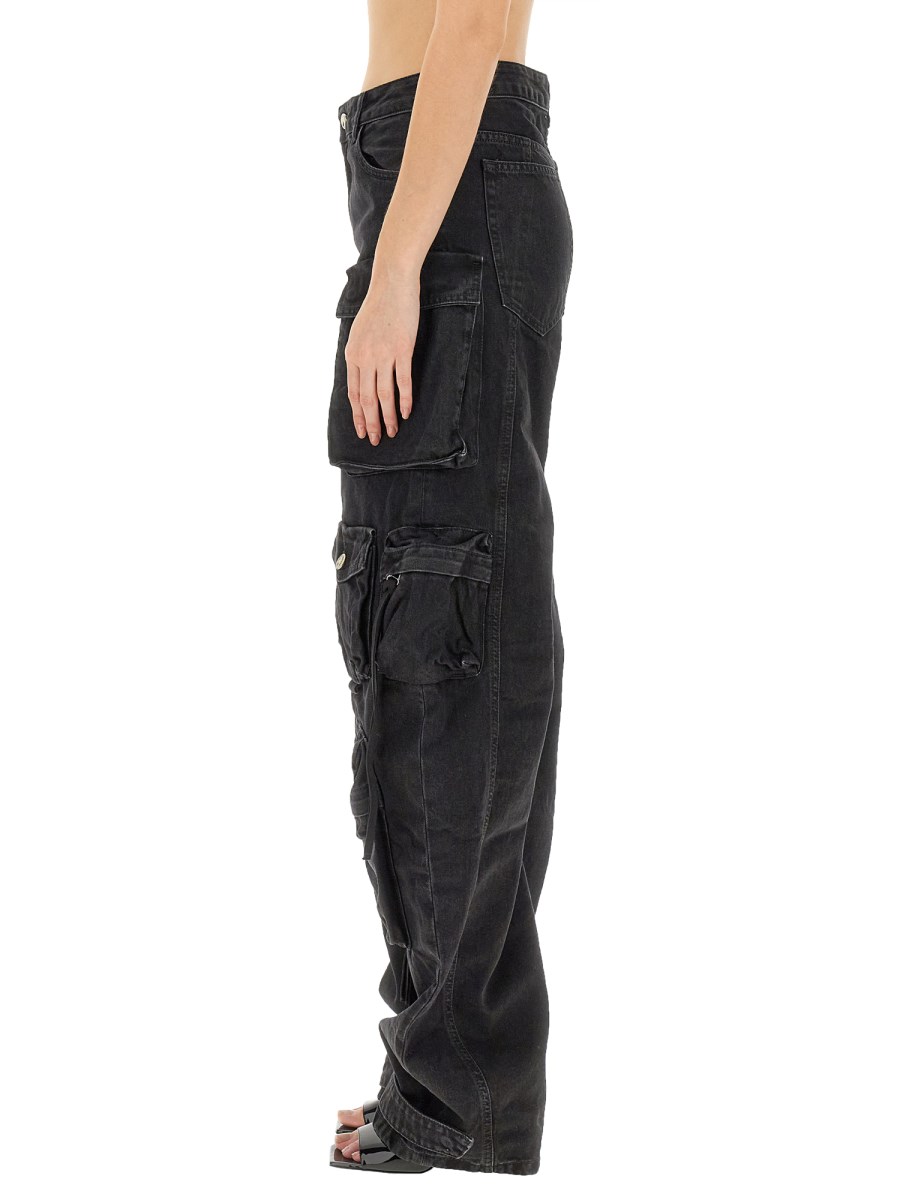 THE ATTICO PANTALONE LUNGO FERN IN COTONE