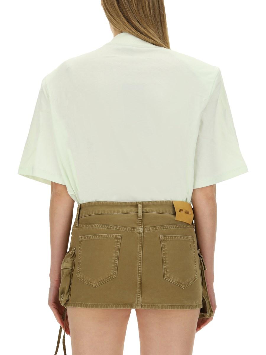 THE ATTICO T-SHIRT "KILLIE" IN JERSEY DI COTONE